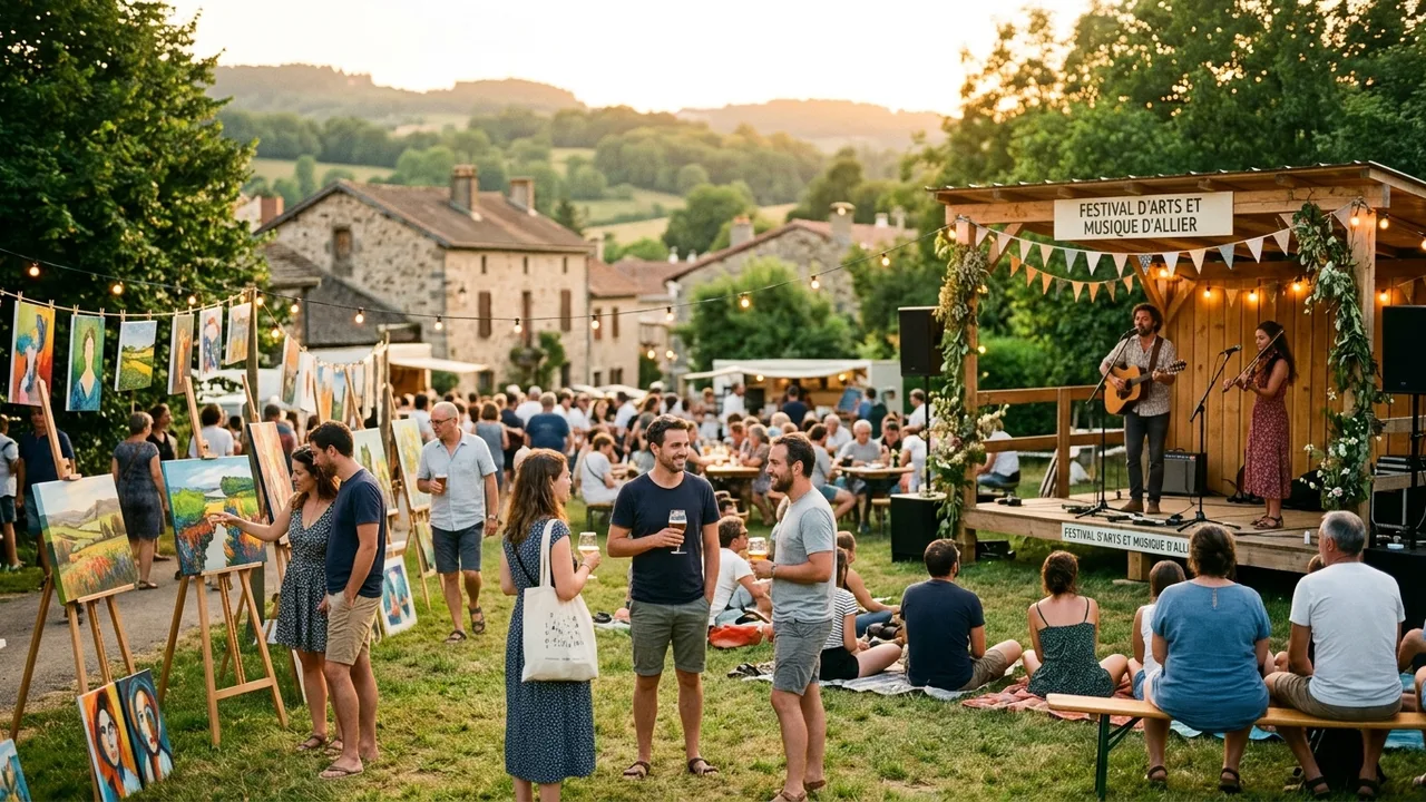Rassemblement convivial et festival de musique acoustique dans l'Allier